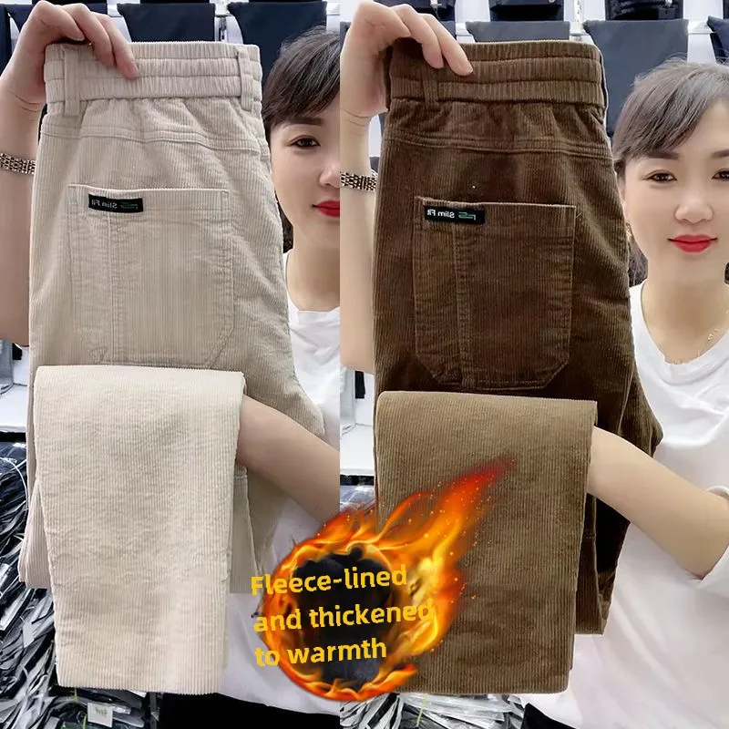 New 2024 Men's Stretchy Plus Velvet Casual men clothing corduroy sweatPants Elastic Waist Autumn And Winter fleece Warm Trousers
New 2024 Men's Stretchy Plus Velvet Casual men clothing corduroy sweatPants Elastic Waist Autumn And Winter fleece Warm Trousers