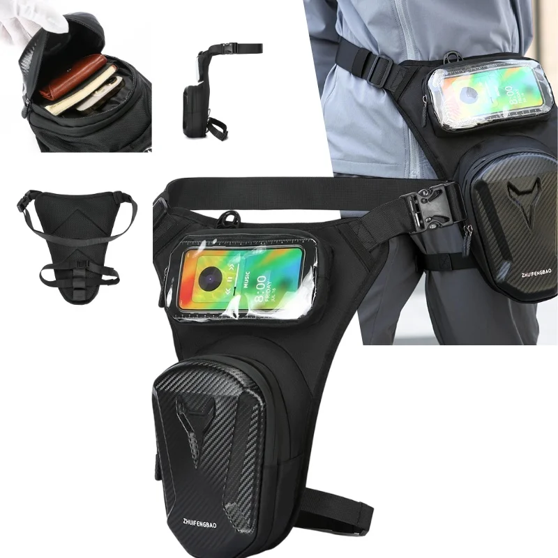 Leg Bag for Men Waterproof Carbon Texture Touch Screen Phone Pocket Adjustable Straps Motorcycle Commute Cycling Outdoor Daily
Leg Bag for Men Waterproof Carbon Texture Touch Screen Phone Pocket Adjustable Straps Motorcycle Commute Cycling Outdoor Daily