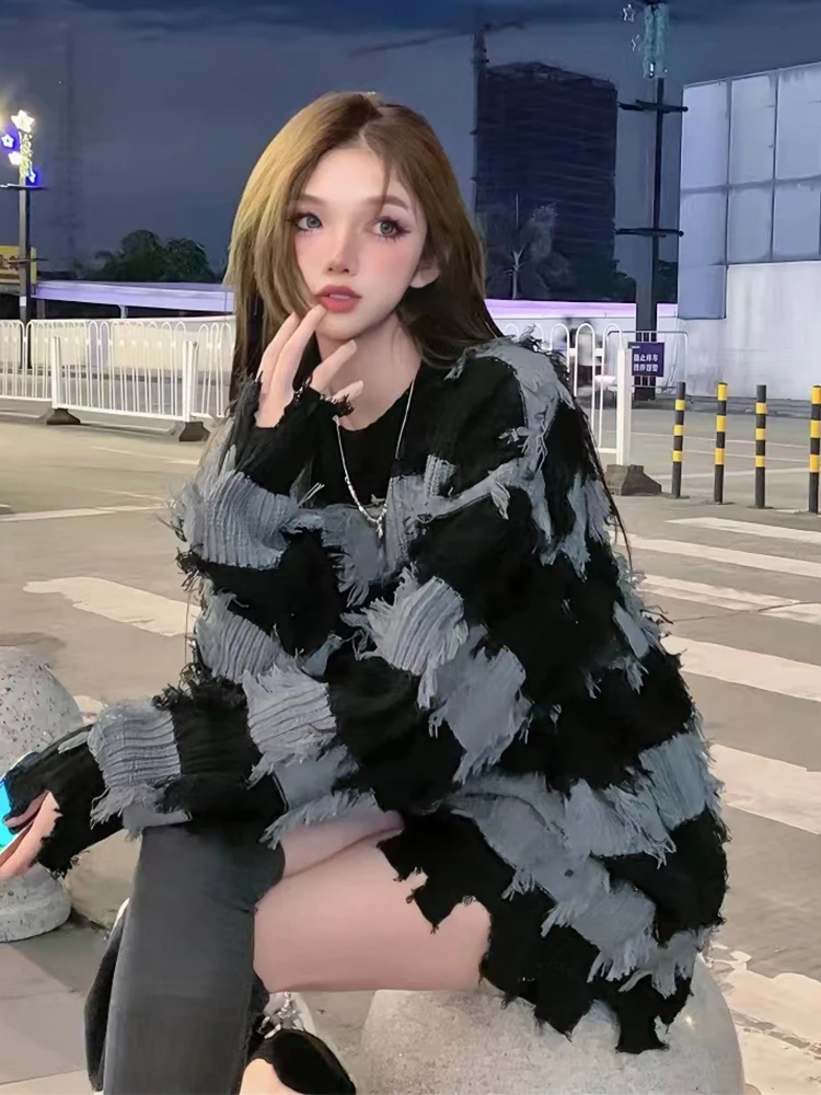 Модный женский вязаный свитер Y2K в корейском стиле с длинными рукавами и круглым вырезом, топ для ношения под одеждой, в полоску, в уличном стиле
Модный женский вязаный свитер Y2K в корейском стиле с длинными рукавами и круглым вырезом, топ для ношения под одеждой, в полоску, в уличном стиле