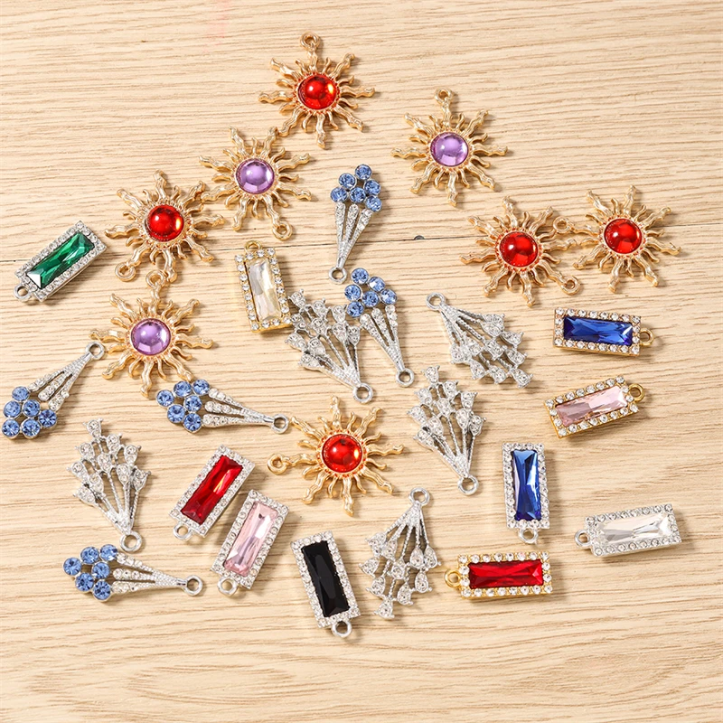 10pcs Elegant Crystal Geometric Rectangle Sun Charms Pendants for Jewelry Making Drop Earrings Necklace DIY Crafts Accessories
10pcs Elegant Crystal Geometric Rectangle Sun Charms Pendants for Jewelry Making Drop Earrings Necklace DIY Crafts Accessories
