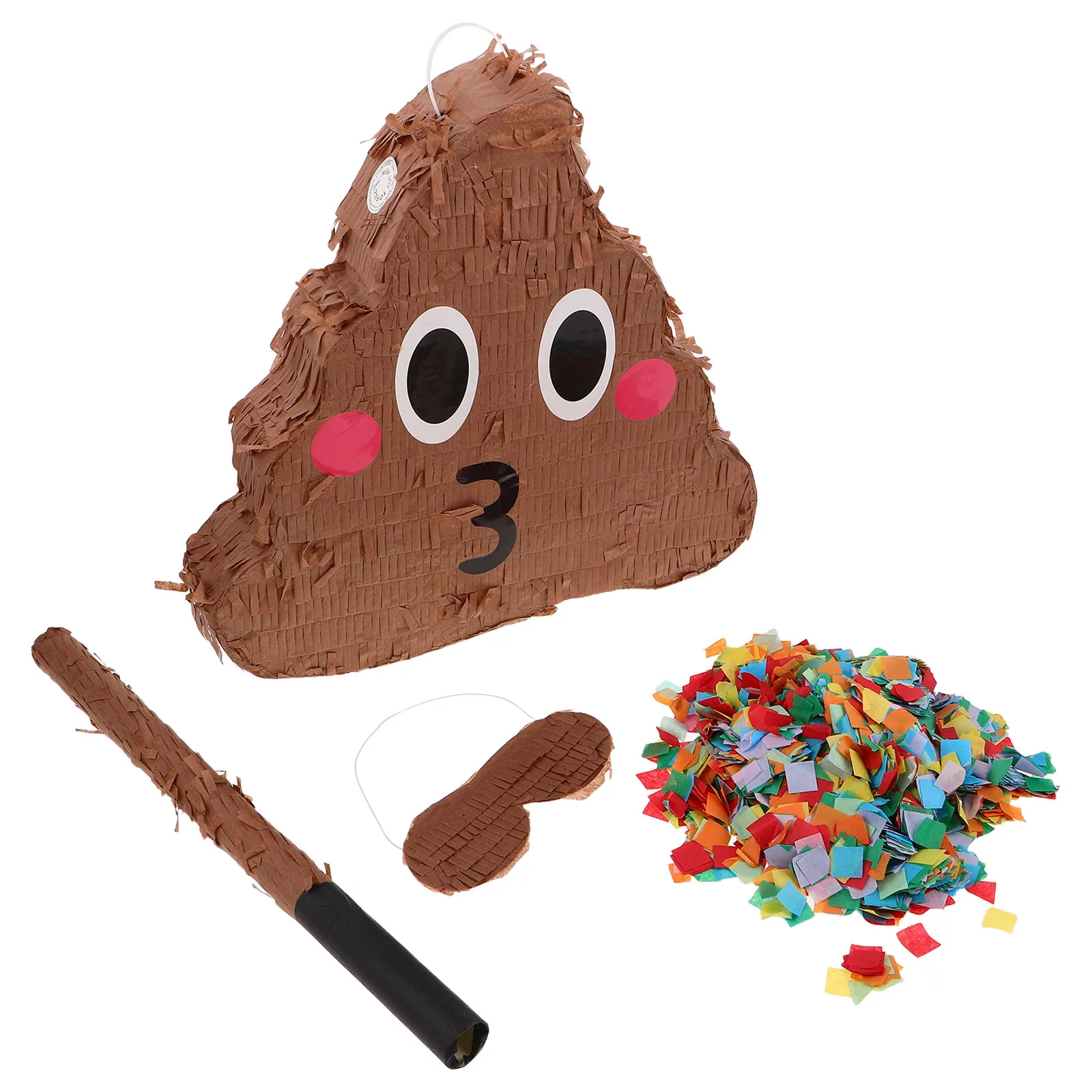 1Set Funny Poop Pinata for Party Birthday Fiestas Halloween Prank Decoration Hanging Party Game with Stick Confetti Poo
1Set Funny Poop Pinata for Party Birthday Fiestas Halloween Prank Decoration Hanging Party Game with Stick Confetti Poo