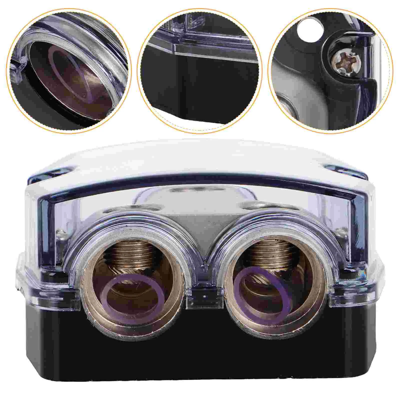 Car Modified Ground Box 2 Way Fuse Holder Audio Amplifier Power Distribution Blocks Wire Connectors Sound Enhancement Noise
Car Modified Ground Box 2 Way Fuse Holder Audio Amplifier Power Distribution Blocks Wire Connectors Sound Enhancement Noise