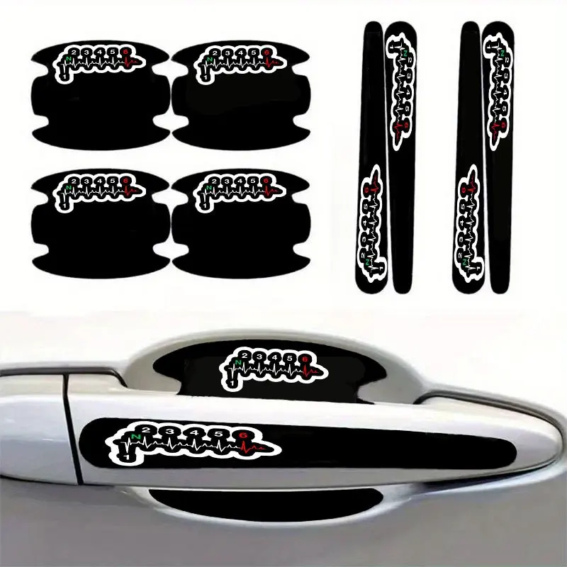 8Pcs/set Motorcycle Gear Shift Heartbeat Door Handle & Bowl Stickers, Anti-scratch Protective Decals for Universal Cars
8Pcs/set Motorcycle Gear Shift Heartbeat Door Handle & Bowl Stickers, Anti-scratch Protective Decals for Universal Cars
