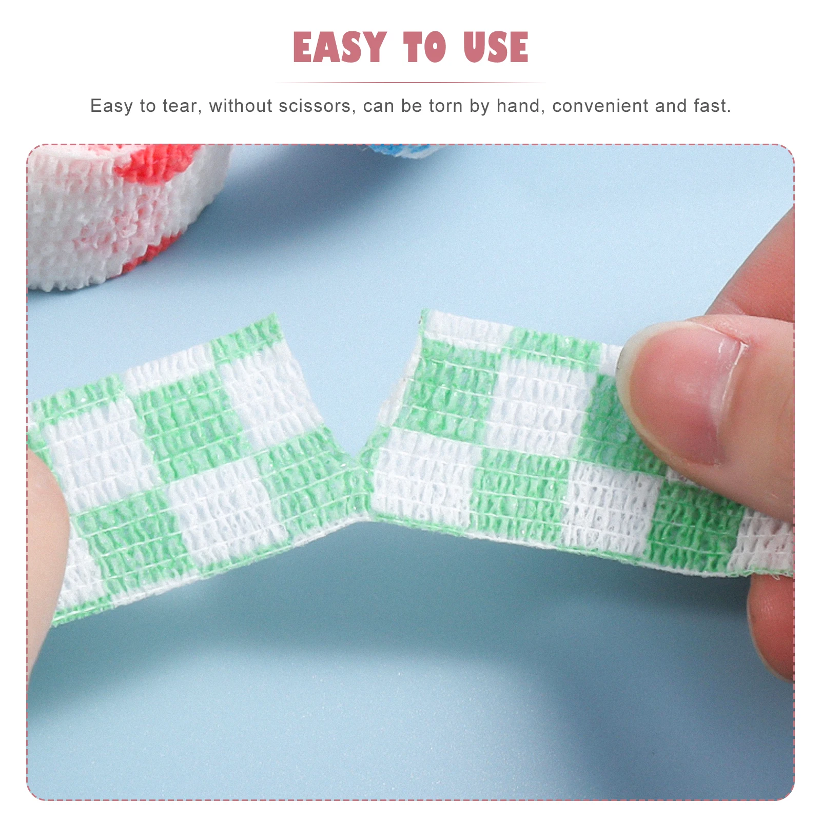 12pcs Finger Bandage Anti-wear Covers Elastic Adhesive Wrappers Sports Tapes Self Stick Breathable Non-woven Durable
12pcs Finger Bandage Anti-wear Covers Elastic Adhesive Wrappers Sports Tapes Self Stick Breathable Non-woven Durable
