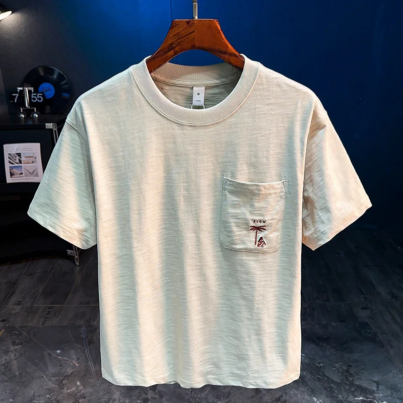 2025 Summer New Short sleeved T-shirt Men's Trendy Brand Pocket Printed Loose Round Neck Half Sleeve Top
2025 Summer New Short sleeved T-shirt Men's Trendy Brand Pocket Printed Loose Round Neck Half Sleeve Top