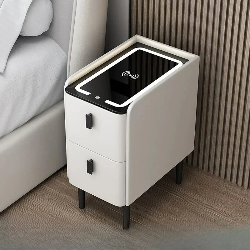 Narrow Smart Bedside Table Wireless Charging Creative Multi-Functional 3-tone LED Light Home Night Stands For Bedroom
Narrow Smart Bedside Table Wireless Charging Creative Multi-Functional 3-tone LED Light Home Night Stands For Bedroom