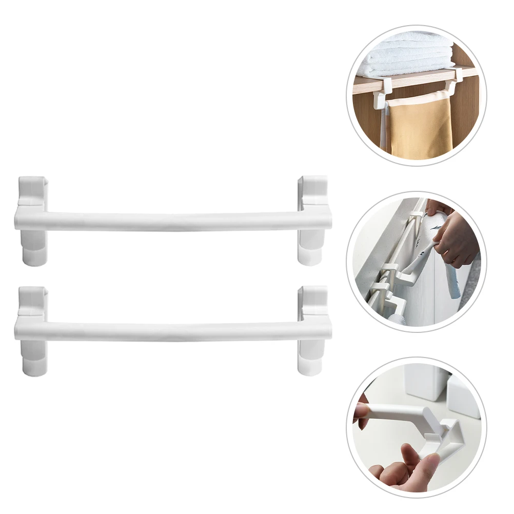 2 Pcs Cabinet Door Towel Rack Kitchen Balcony Bathroom Organizer Detachable Holder White Storage Solution Longtime Use
2 Pcs Cabinet Door Towel Rack Kitchen Balcony Bathroom Organizer Detachable Holder White Storage Solution Longtime Use