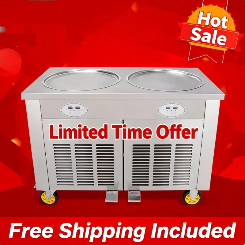 Машина для формования рулетов мороженого с двойным горшком Мощная машина для замороженного йогурта Тайская машина для жарки масла и льда
Машина для формования рулетов мороженого с двойным горшком Мощная машина для замороженного йогурта Тайская машина для жарки масла и льда