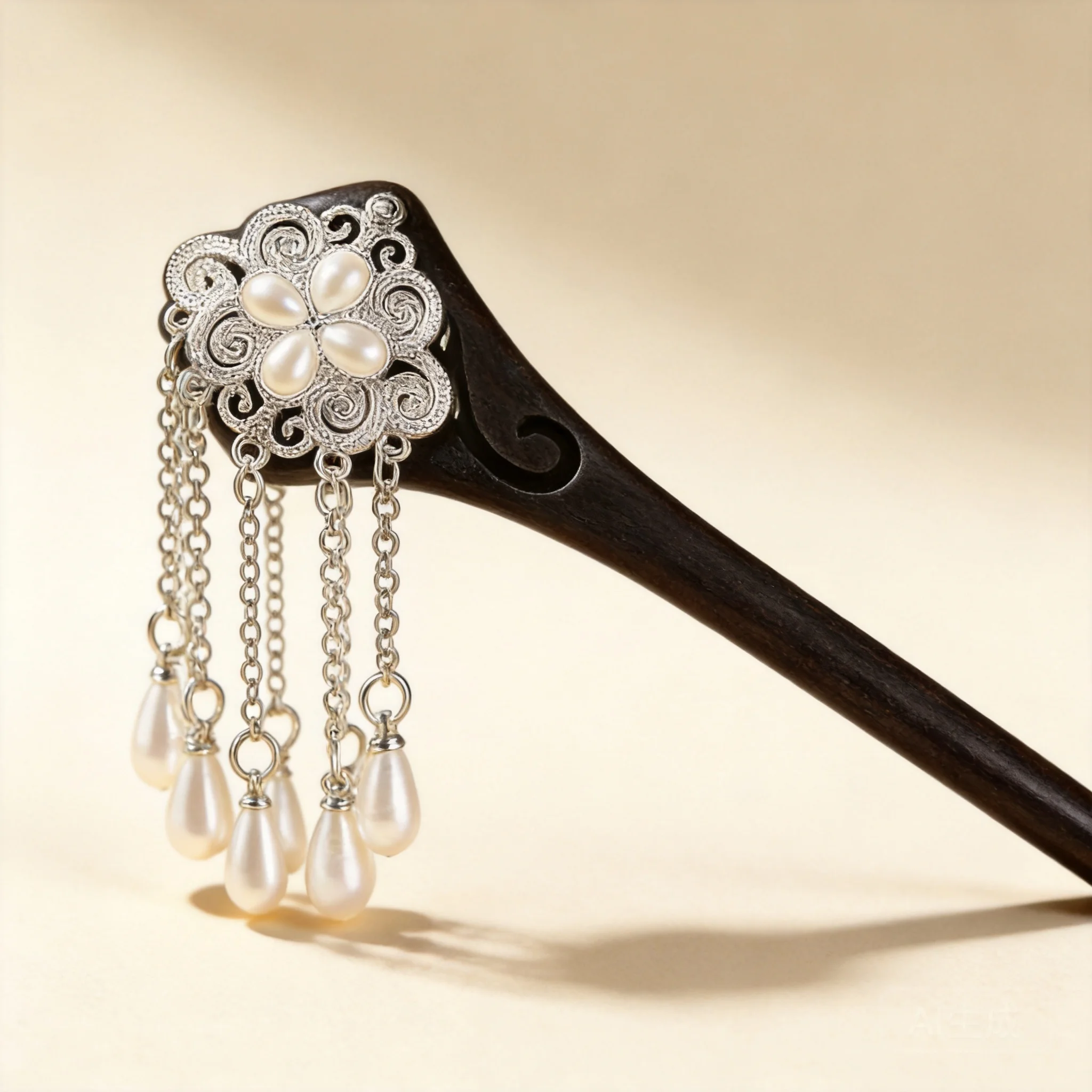 Lucky Traditional Chinese Style Double Sided Ebony Hair Stick With Pearl Tassel Vintage Hanfu Hair Accessory For Women Elegant
Lucky Traditional Chinese Style Double Sided Ebony Hair Stick With Pearl Tassel Vintage Hanfu Hair Accessory For Women Elegant