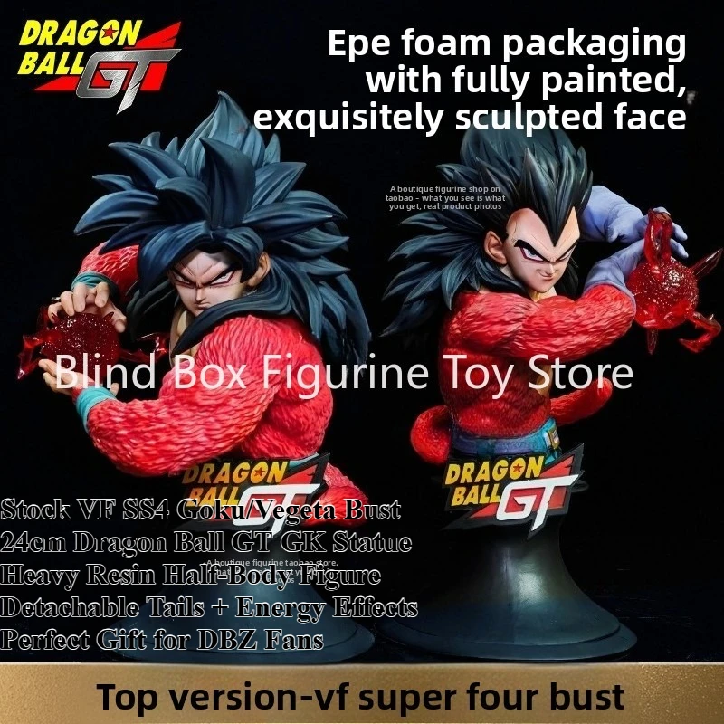 In Stock VF Dragon Ball GT Super Saiyan 4 Goku Vegeta Bust GK Statue Figure Model
In Stock VF Dragon Ball GT Super Saiyan 4 Goku Vegeta Bust GK Statue Figure Model