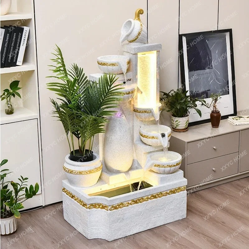 Simple Flowing Water Ornament Creative Home Living Room Floor Fish Pond Landscape
Simple Flowing Water Ornament Creative Home Living Room Floor Fish Pond Landscape