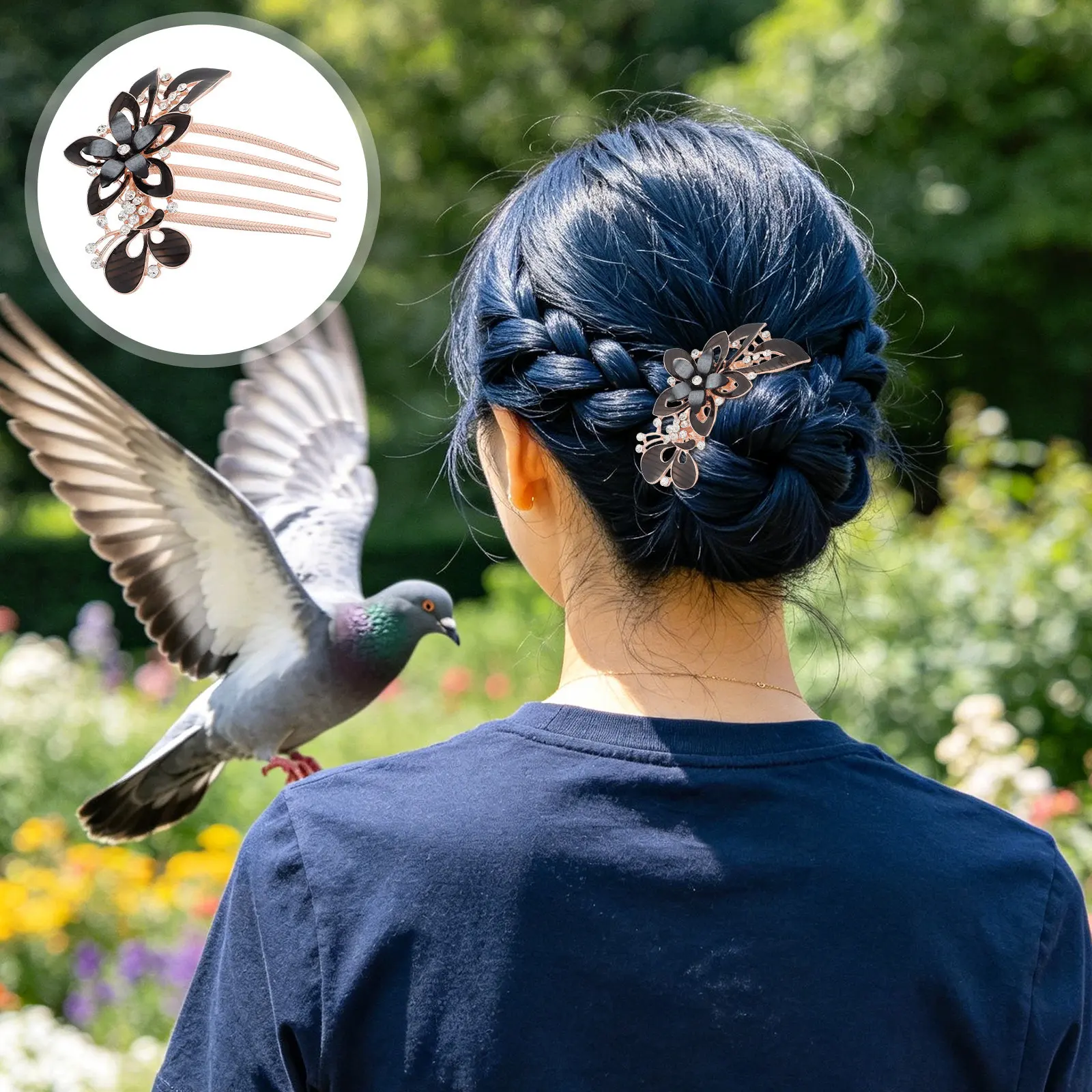 Elegant Wide Tooth Hair Comb for Women 5 Teeth Matte Metal Updo Styling Tool Ergonomic Arc Design for Thick Hair Buns Wedding
Elegant Wide Tooth Hair Comb for Women 5 Teeth Matte Metal Updo Styling Tool Ergonomic Arc Design for Thick Hair Buns Wedding