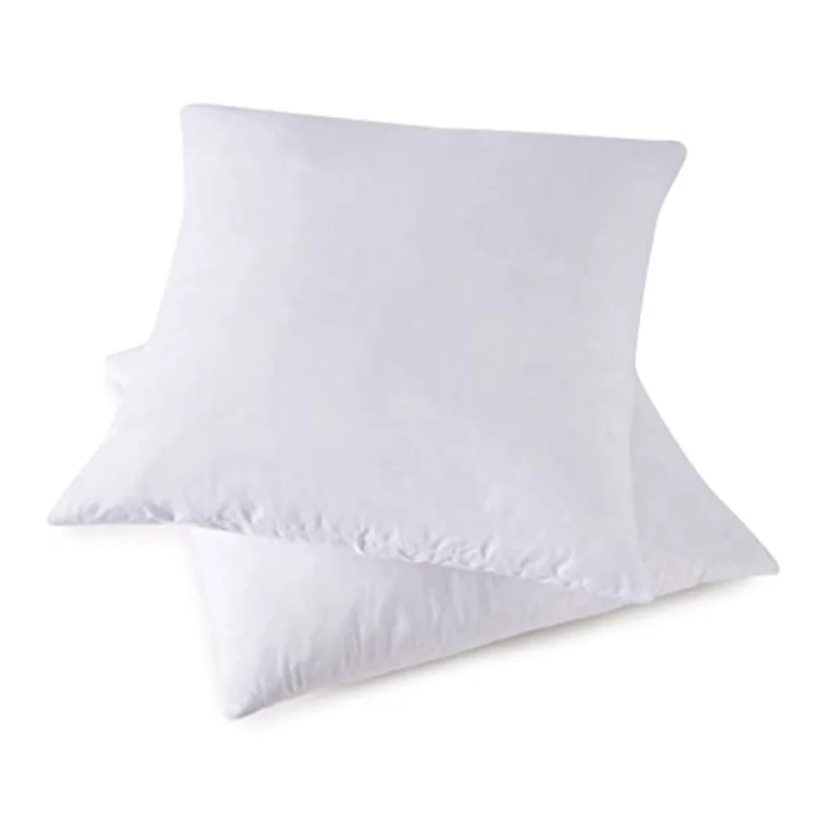 Throw Couch Pillows Inserts, Set of 2 Down Feather Pillows Inserts Bed and Cotton Cover, 18x18 Inch
Throw Couch Pillows Inserts, Set of 2 Down Feather Pillows Inserts Bed and Cotton Cover, 18x18 Inch