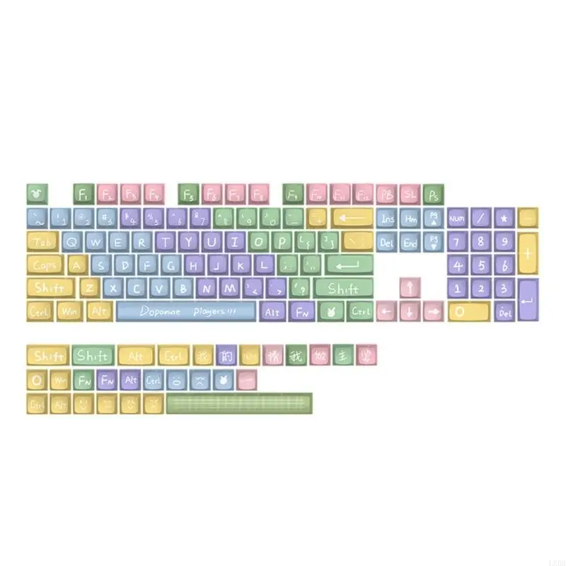LX0B Exquisite 133 клавиши дофаминовых клавиш набор xda PBT 5-levide Dye-Sublimation Keycaps DIY Механические клавиатуры
LX0B Exquisite 133 клавиши дофаминовых клавиш набор xda PBT 5-levide Dye-Sublimation Keycaps DIY Механические клавиатуры