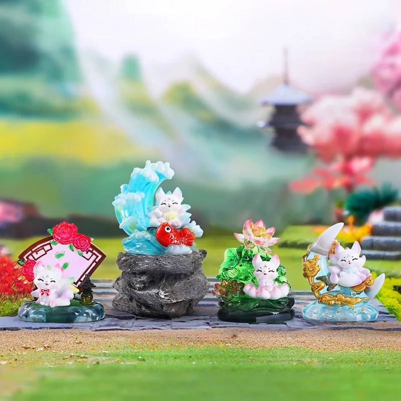 Oriental Aesthetics Nine-Tailed Fox Series Blind Box In-Vehicle Decorative Toys With Lights Model Ornament Mystery Box Fun Gifts
Oriental Aesthetics Nine-Tailed Fox Series Blind Box In-Vehicle Decorative Toys With Lights Model Ornament Mystery Box Fun Gifts