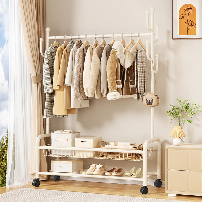 Portable Floor-Mounted Clothes Hanger Simple Multi-Functional Dormitory Drying Rack Bedroom Coat Rack Creamy Style Storage Or...
Portable Floor-Mounted Clothes Hanger Simple Multi-Functional Dormitory Drying Rack Bedroom Coat Rack Creamy Style Storage Or...