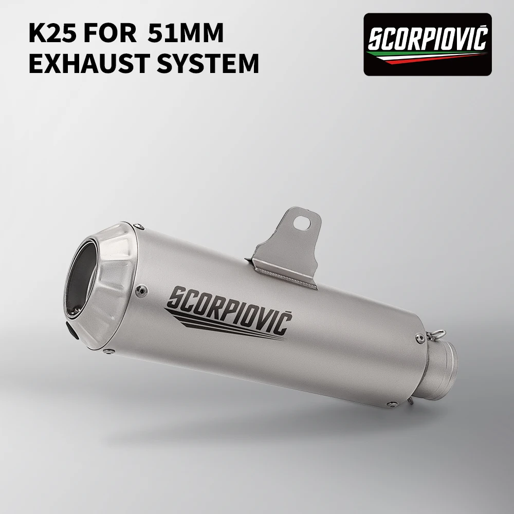 General purpose 51mmFZ6 GSX250R NINJA400 CBR300R R25 R3 MT03 Z900 Z1000 K25 motorcycle exhaust
General purpose 51mmFZ6 GSX250R NINJA400 CBR300R R25 R3 MT03 Z900 Z1000 K25 motorcycle exhaust