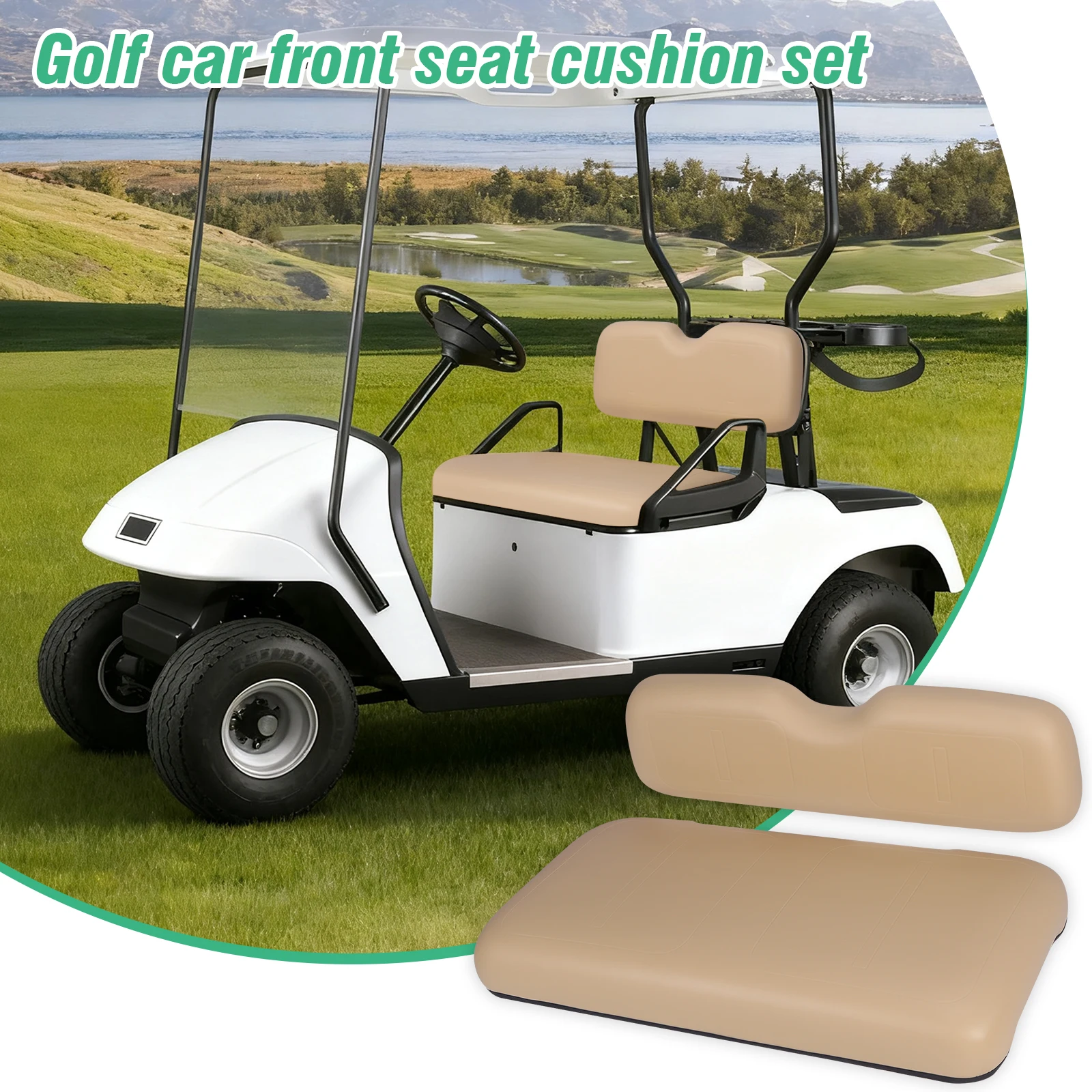 Front Seat Back and Seat Bottom Cushion Assembly Seat Bottom Cushion and Back Cushion Set for EZGO Medalist TXT 94-13 Models
Front Seat Back and Seat Bottom Cushion Assembly Seat Bottom Cushion and Back Cushion Set for EZGO Medalist TXT 94-13 Models
