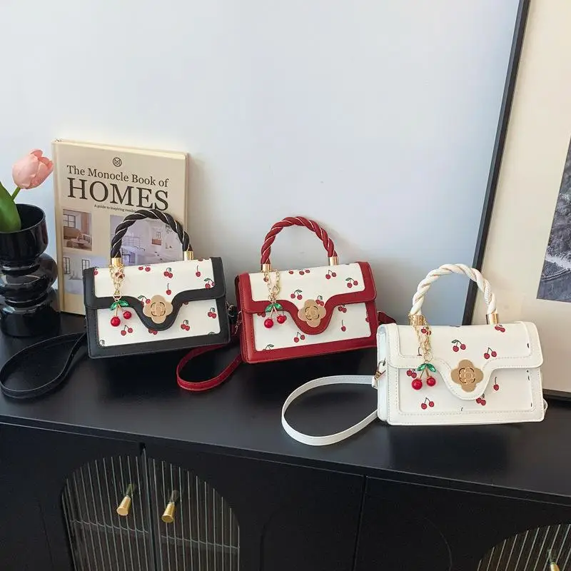 Sweet Cute Cherry Printed Crossbody Bag Fresh Girly Shoulder Handbag Small Square Bags For Girls Stylish Messenger Bags
Sweet Cute Cherry Printed Crossbody Bag Fresh Girly Shoulder Handbag Small Square Bags For Girls Stylish Messenger Bags