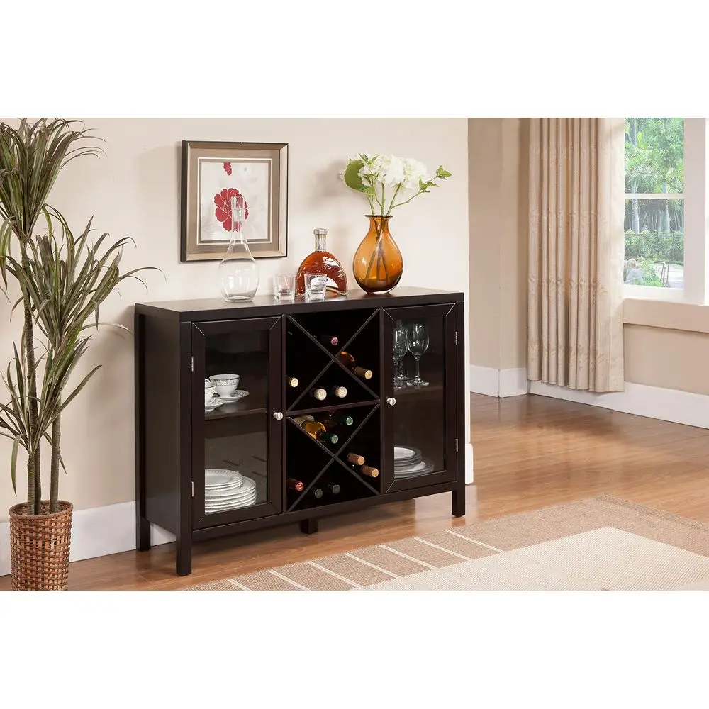 Wine Rack Bar Cabinet, Kitchen Sideboard and Buffet Table with Storage for Dining Room, Living Room, Espresso
Wine Rack Bar Cabinet, Kitchen Sideboard and Buffet Table with Storage for Dining Room, Living Room, Espresso