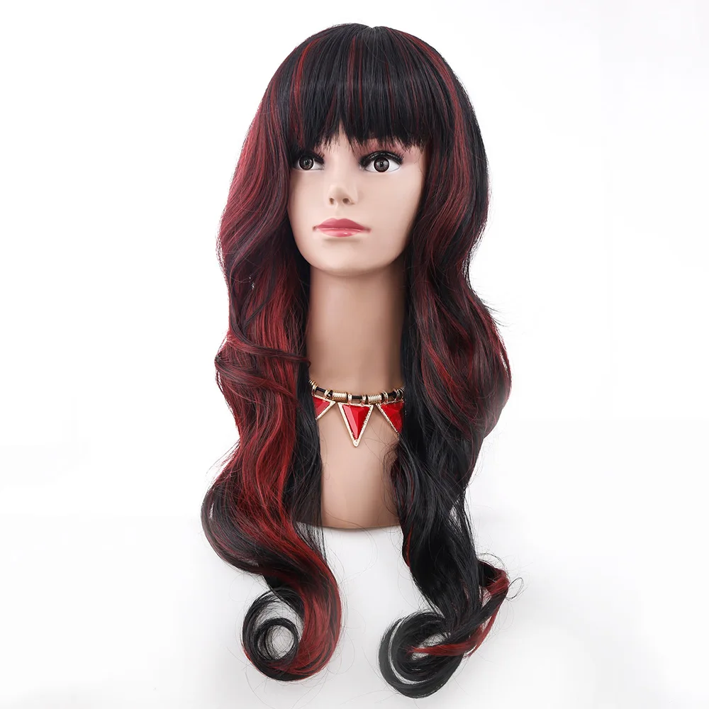 Европейские и американские синтетические парики для женщин, длинные кудрявые волосы с градиентом от черного до винно-красного, прическа с центральным пробором.
Европейские и американские синтетические парики для женщин, длинные кудрявые волосы с градиентом от черного до винно-красного, прическа с центральным пробором.