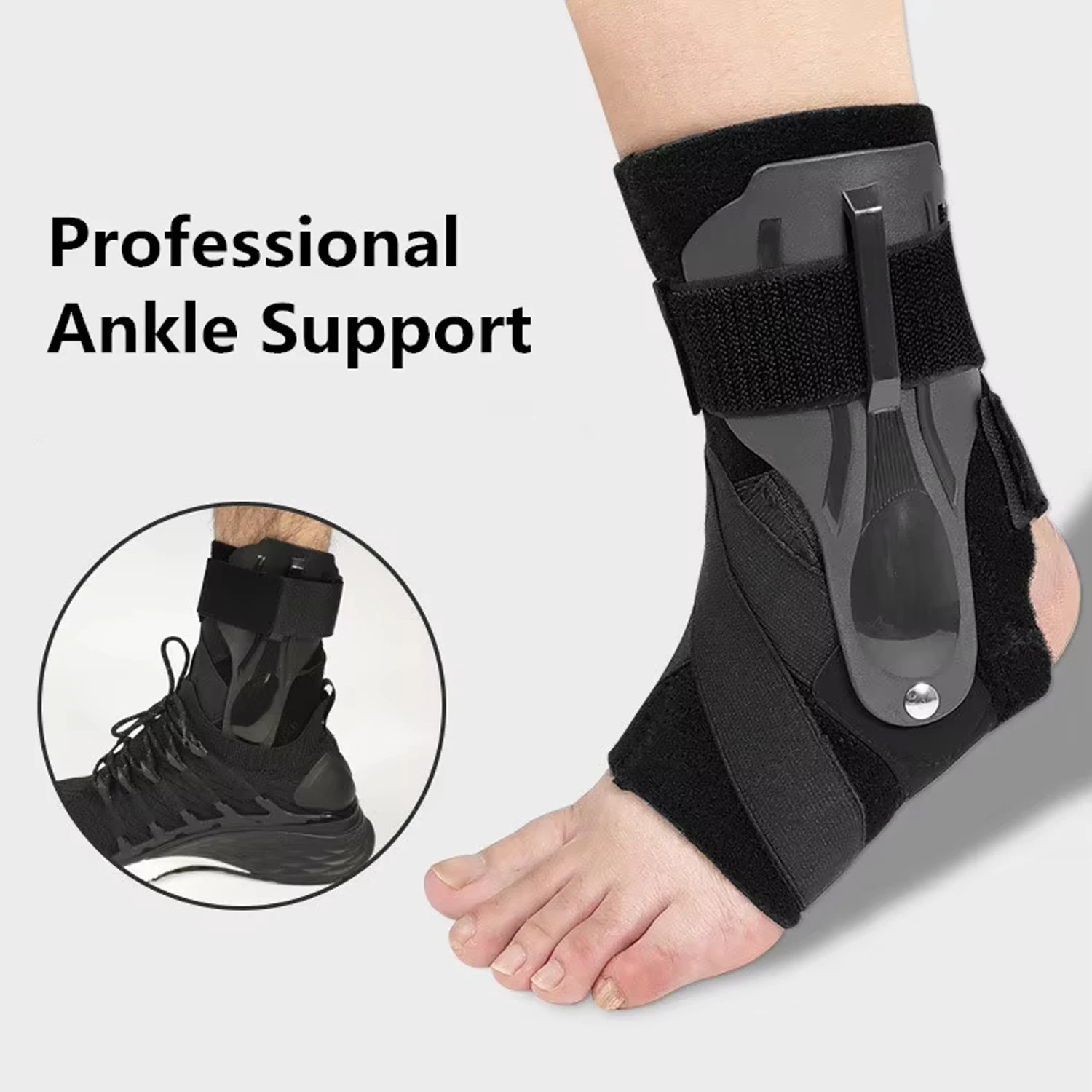 Ankle Brace-Stirrup Ankle Splint- Adjustable Rigid Stabilizer for Sprains Tendonitis Post-Op Cast Support and Injury Protection
Ankle Brace-Stirrup Ankle Splint- Adjustable Rigid Stabilizer for Sprains Tendonitis Post-Op Cast Support and Injury Protection