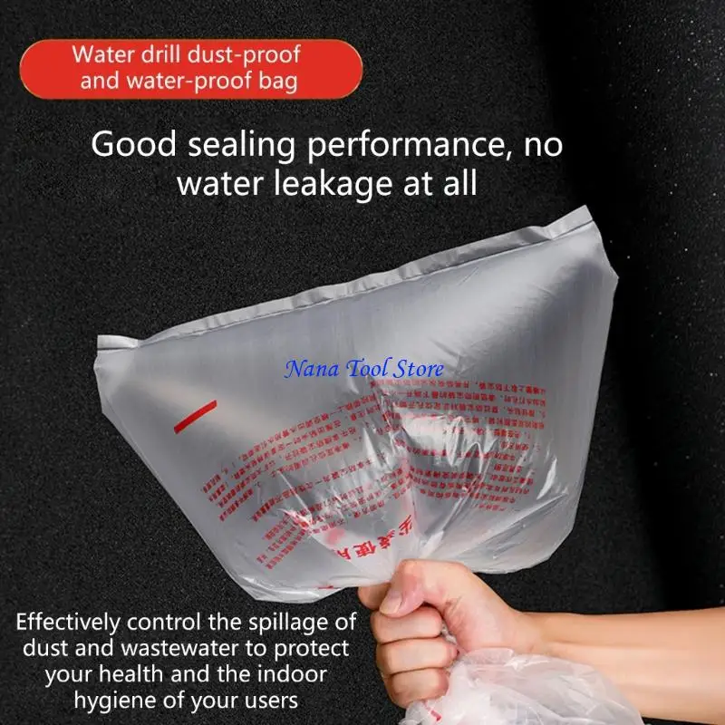 31GJ Reliable Dust Control Bag for Electric Hammer Drilling Dust Bag Waterproof Design Side Adhesive Enhances Grips Security
31GJ Reliable Dust Control Bag for Electric Hammer Drilling Dust Bag Waterproof Design Side Adhesive Enhances Grips Security