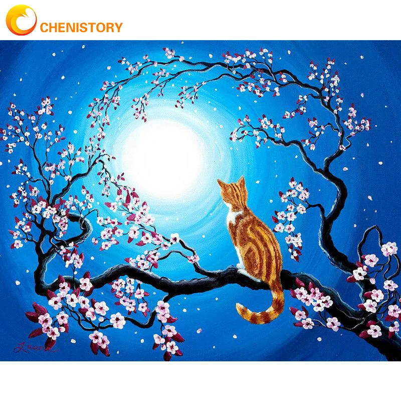CHENISTORY DIY Painting By Numbers Cat Hand Painted Sea Paintings Drawing On Canvas Pictures By Number Scenery Home Decor
CHENISTORY DIY Painting By Numbers Cat Hand Painted Sea Paintings Drawing On Canvas Pictures By Number Scenery Home Decor