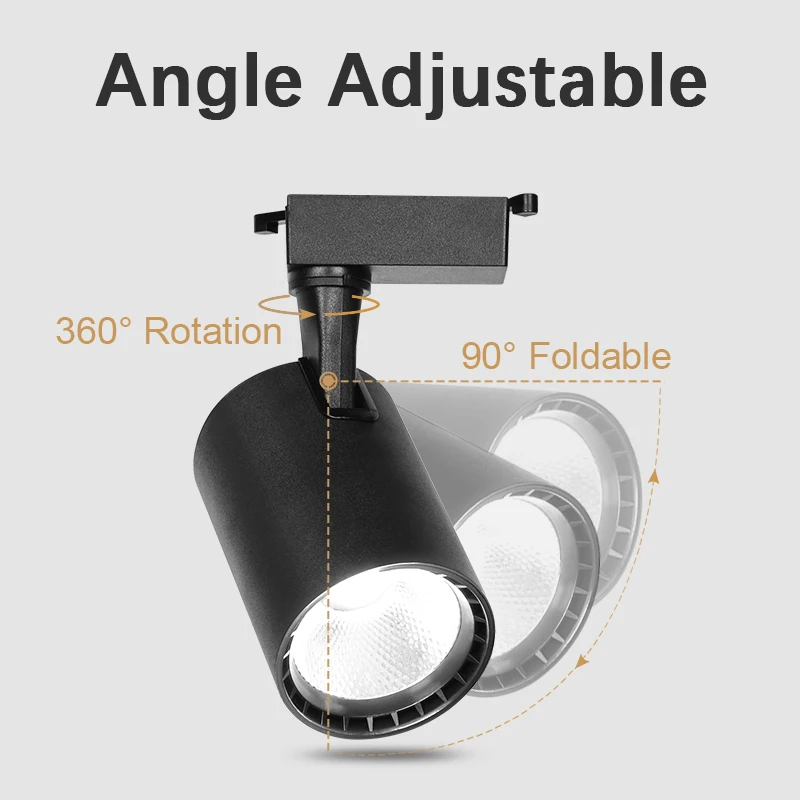 Complete Set of Modern Track Lights 40/30/20/12W Ceiling Spot Options for LED Track Lighting in Living Rooms and Shops on Rails
Complete Set of Modern Track Lights 40/30/20/12W Ceiling Spot Options for LED Track Lighting in Living Rooms and Shops on Rails