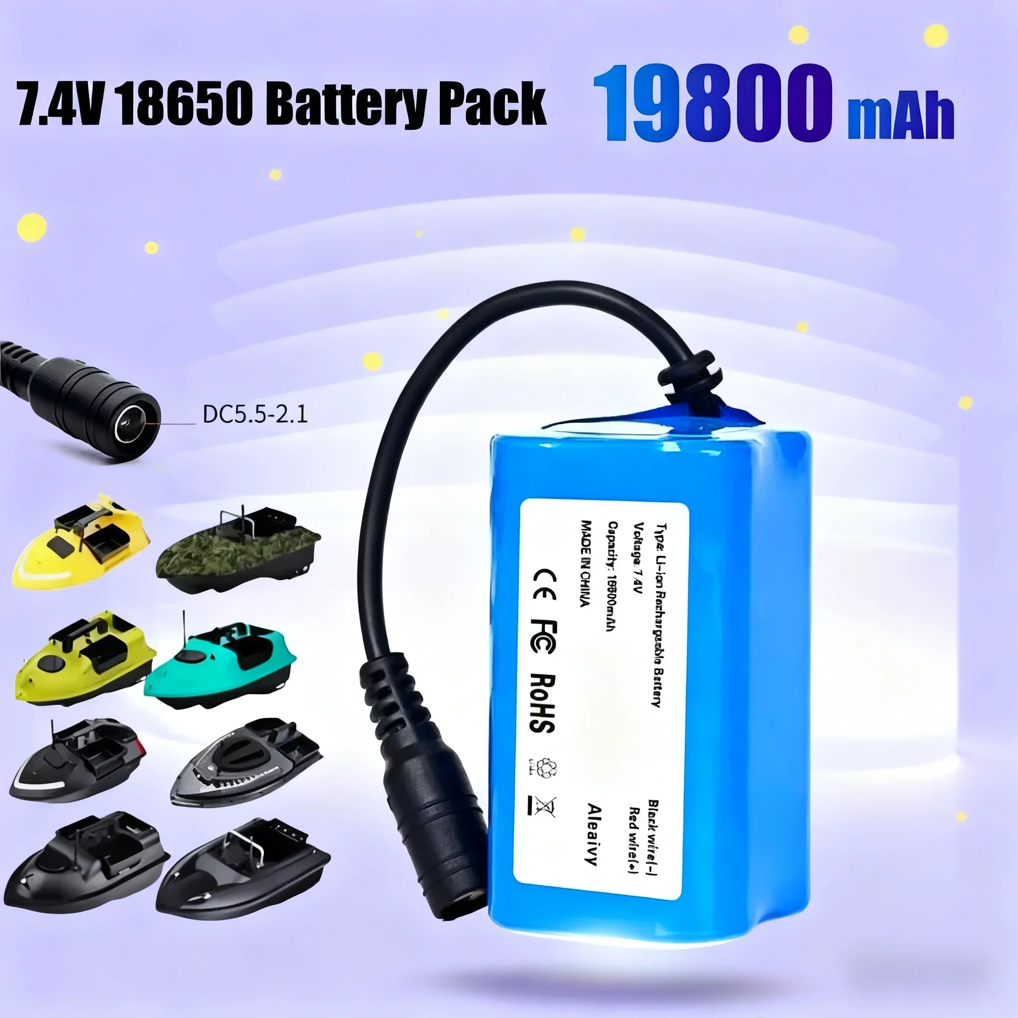 ️Original T1882011-5 T888 V007 H18 C18 2S2P 7.4V 19800mAh Li-ion Battery pack for Remote Control/RC Fishing Bait Boat battery
️Original T1882011-5 T888 V007 H18 C18 2S2P 7.4V 19800mAh Li-ion Battery pack for Remote Control/RC Fishing Bait Boat battery
