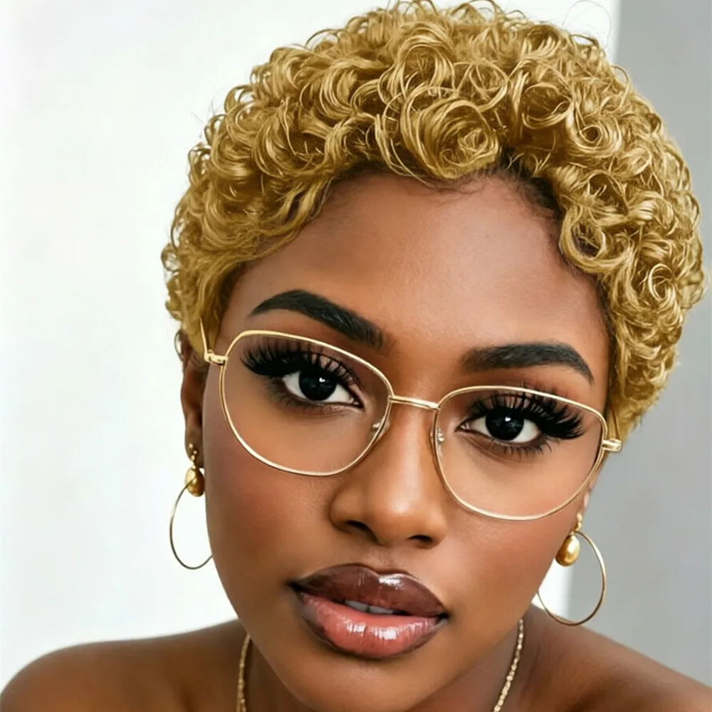 pixie wig 4inch party daily use wigs machine made pixie short Afro curly human hair wigs for women short pixie cut human hair
pixie wig 4inch party daily use wigs machine made pixie short Afro curly human hair wigs for women short pixie cut human hair