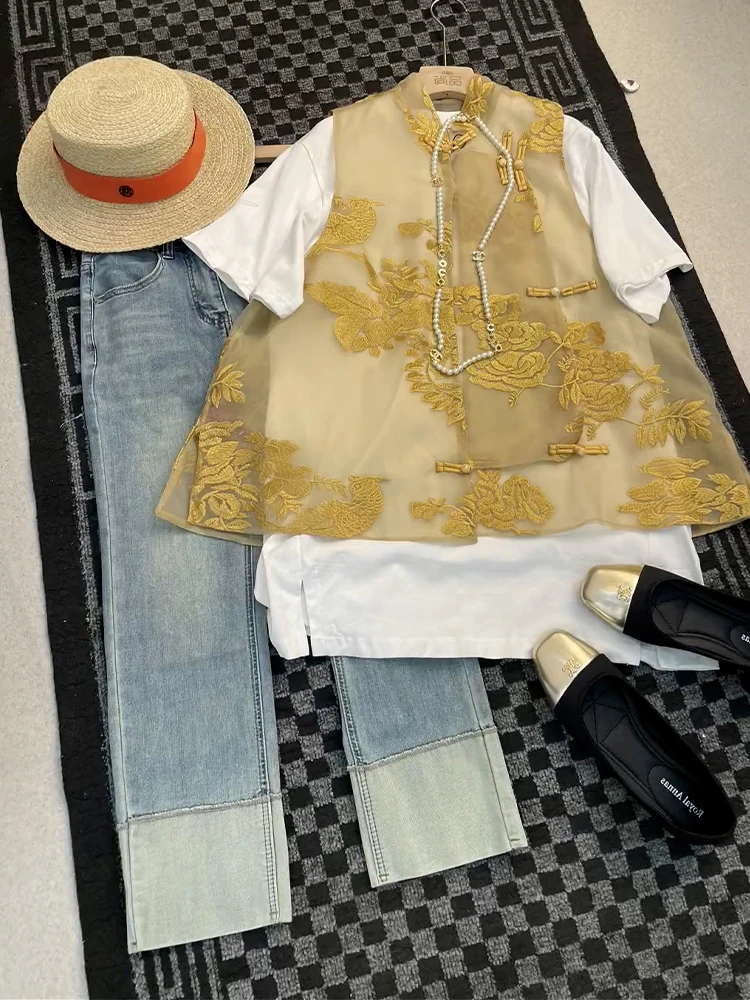 New 2024 Yellow Embroidered Chinese Style Women's Top Buttoned Trendy Street Style Hanfu Upperwear Traditional Chin...
New 2024 Yellow Embroidered Chinese Style Women's Top Buttoned Trendy Street Style Hanfu Upperwear Traditional Chin...