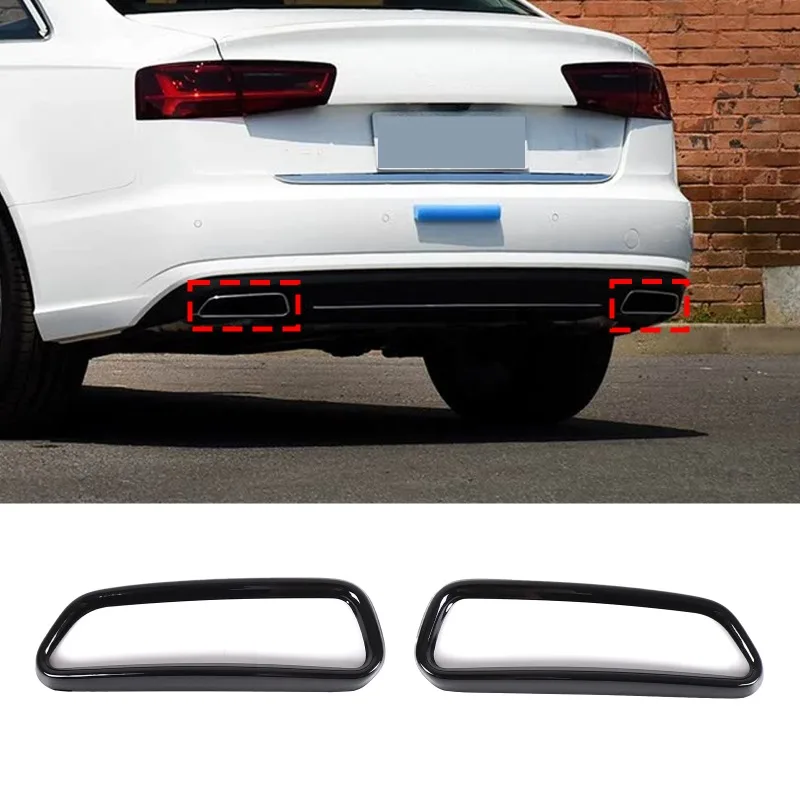 Stainless Steel Exhaust Pipe Trim Sticker Tail Pipe Bezel Trim Exhaust Outlet Decor Frame Car Gadgets For Audi A6L C7 2016-2018
Stainless Steel Exhaust Pipe Trim Sticker Tail Pipe Bezel Trim Exhaust Outlet Decor Frame Car Gadgets For Audi A6L C7 2016-2018