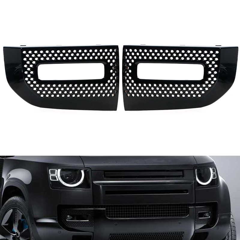 Car Front Gloss Black Fog Light Grille Cover Trim Bezel For Land Rover Defender 90 110 130 2020 2021 2022 2023 LR129432 LR129431
Car Front Gloss Black Fog Light Grille Cover Trim Bezel For Land Rover Defender 90 110 130 2020 2021 2022 2023 LR129432 LR129431