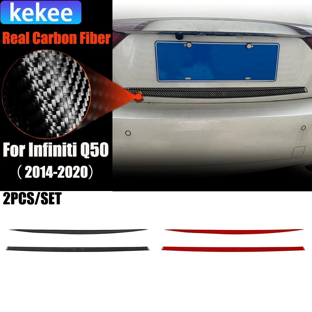 Carbon Fiber Car Accessories Trunk Decorative Strip Modified Exterior Trim Cover Soft Sticker For Infiniti Q50 2014-2020
Carbon Fiber Car Accessories Trunk Decorative Strip Modified Exterior Trim Cover Soft Sticker For Infiniti Q50 2014-2020