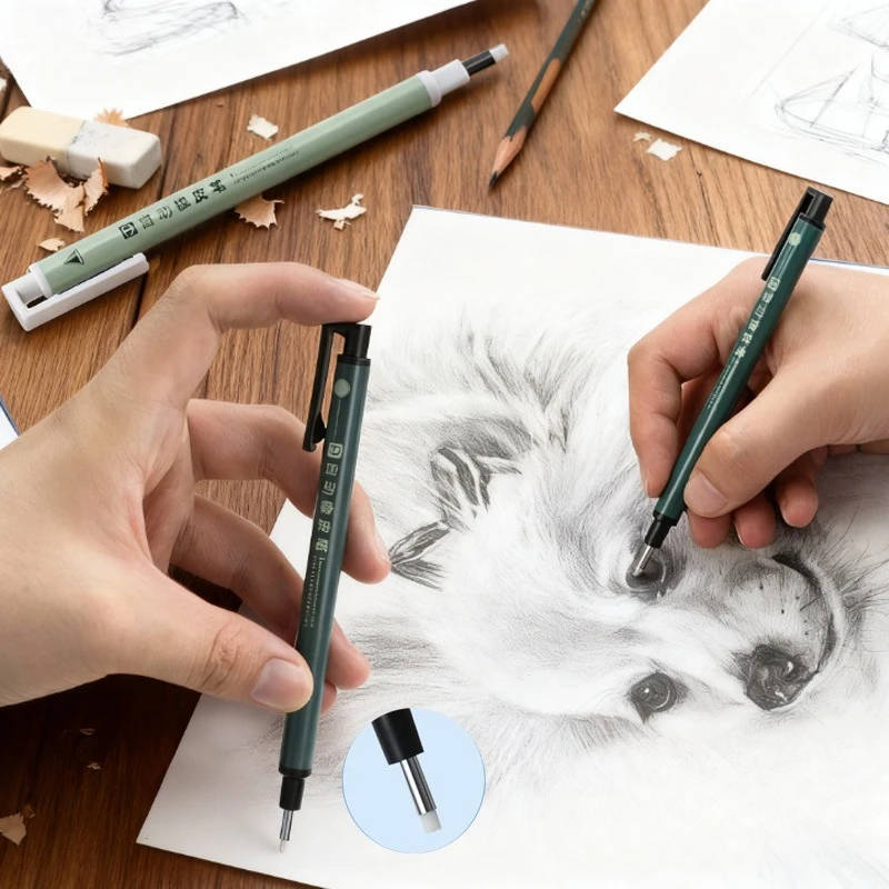 Автоматический ластик пресс-типа, нелегко сломать, можно вытирать, точно для рисования, рисования, художественного творчества для студентов
Автоматический ластик пресс-типа, нелегко сломать, можно вытирать, точно для рисования, рисования, художественного творчества для студентов