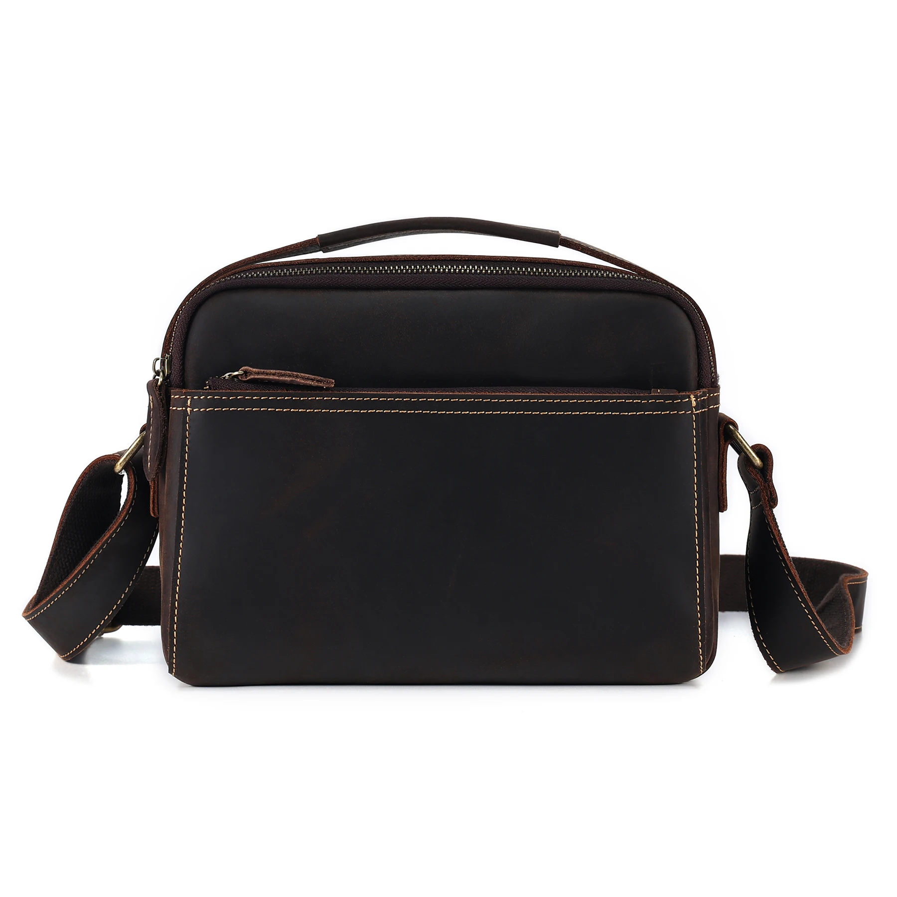 Vintage Crazy Horse Leather Shoulder Bag Men's Genuine Leather Crossbody Bag Messenger Bags Large Capacity High Quality Handbag
Vintage Crazy Horse Leather Shoulder Bag Men's Genuine Leather Crossbody Bag Messenger Bags Large Capacity High Quality Handbag
