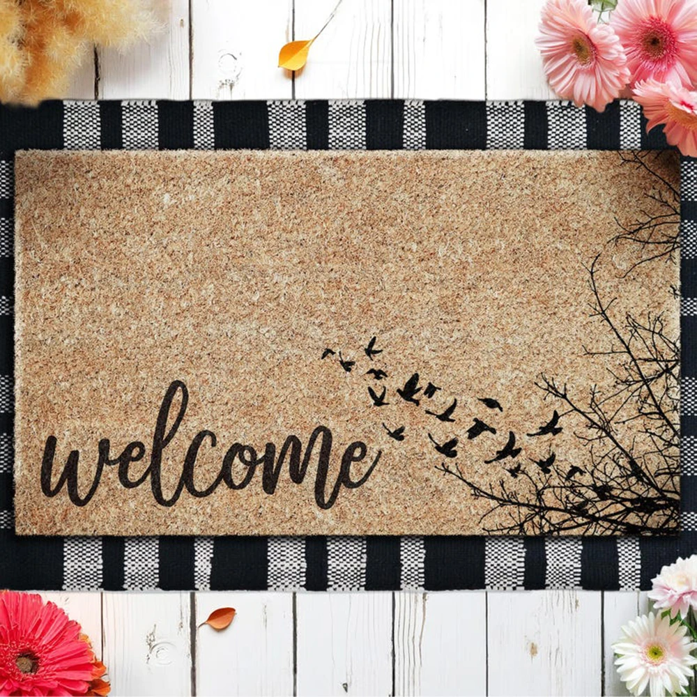 Floral Bird Coir Doormat Nature Inspired Welcome Mat Outdoor Entryway Non Slip Absorbent Rug Spring Decor Housewarming Gift
Floral Bird Coir Doormat Nature Inspired Welcome Mat Outdoor Entryway Non Slip Absorbent Rug Spring Decor Housewarming Gift