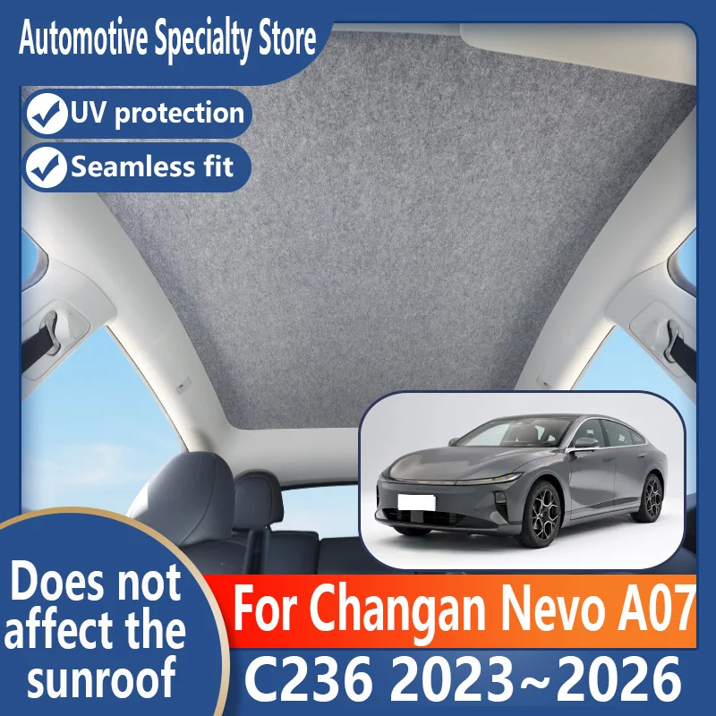 For Changan Nevo A07 2023~2026 Car Panoramic Sunroof Insulation Roof Visor Electrostatic Adsorption Suede Fabric Sun Protection
For Changan Nevo A07 2023~2026 Car Panoramic Sunroof Insulation Roof Visor Electrostatic Adsorption Suede Fabric Sun Protection