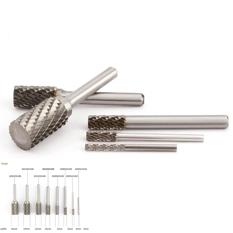 Carbide Alloy Cylindrical Milling Cutter 1pcs Rotary File Double Slot Wood Carving Electric Rotary Grinding Head 3-16mm Diameter
Carbide Alloy Cylindrical Milling Cutter 1pcs Rotary File Double Slot Wood Carving Electric Rotary Grinding Head 3-16mm Diameter
