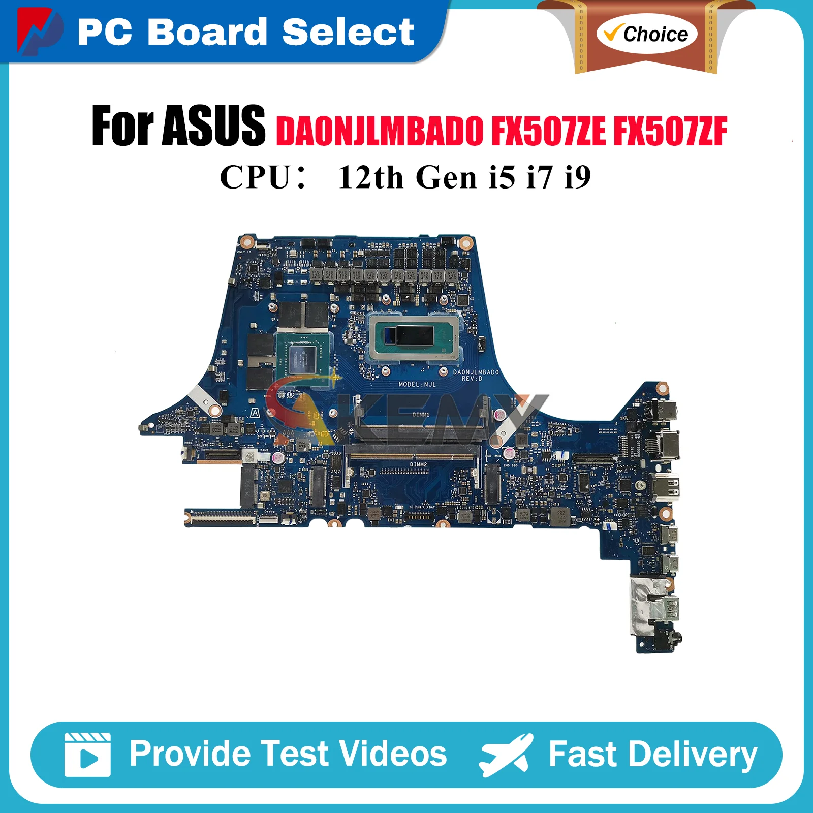 DA0NJLMBAD0 Материнская плата для ноутбука ASUS TUF Gaming FX507ZF FX507ZE FX507Z FX507ZC Материнская плата с 12-го поколения i5 i7 i9 tests OK stk
DA0NJLMBAD0 Материнская плата для ноутбука ASUS TUF Gaming FX507ZF FX507ZE FX507Z FX507ZC Материнская плата с 12-го поколения i5 i7 i9 tests OK stk