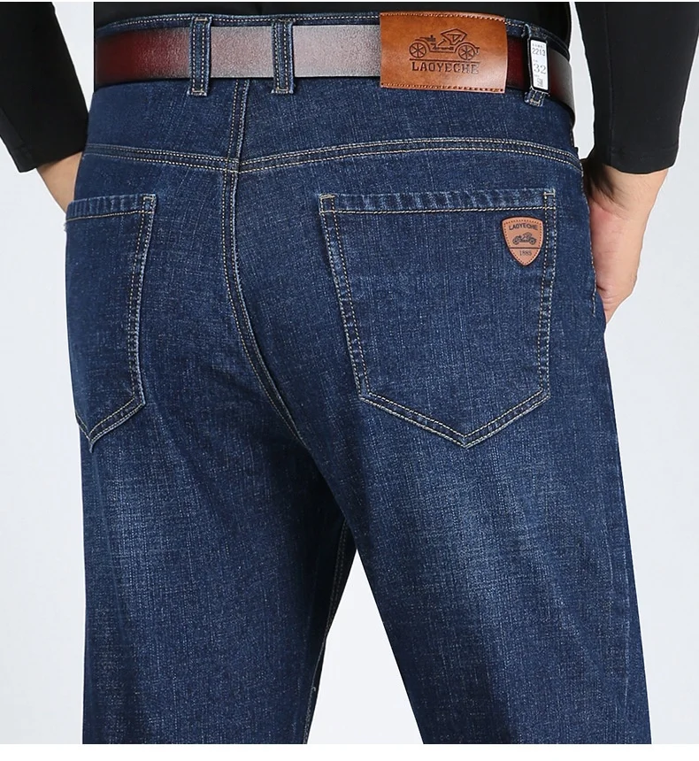 Прямые свободные эластичные джинсы с высокой талией, мужские джинсы на плоской подошве, зима-осень, повседневные брюки, черные, синие джинсы для мужчин, размер 40 42
Прямые свободные эластичные джинсы с высокой талией, мужские джинсы на плоской подошве, зима-осень, повседневные брюки, черные, синие джинсы для мужчин, размер 40 42