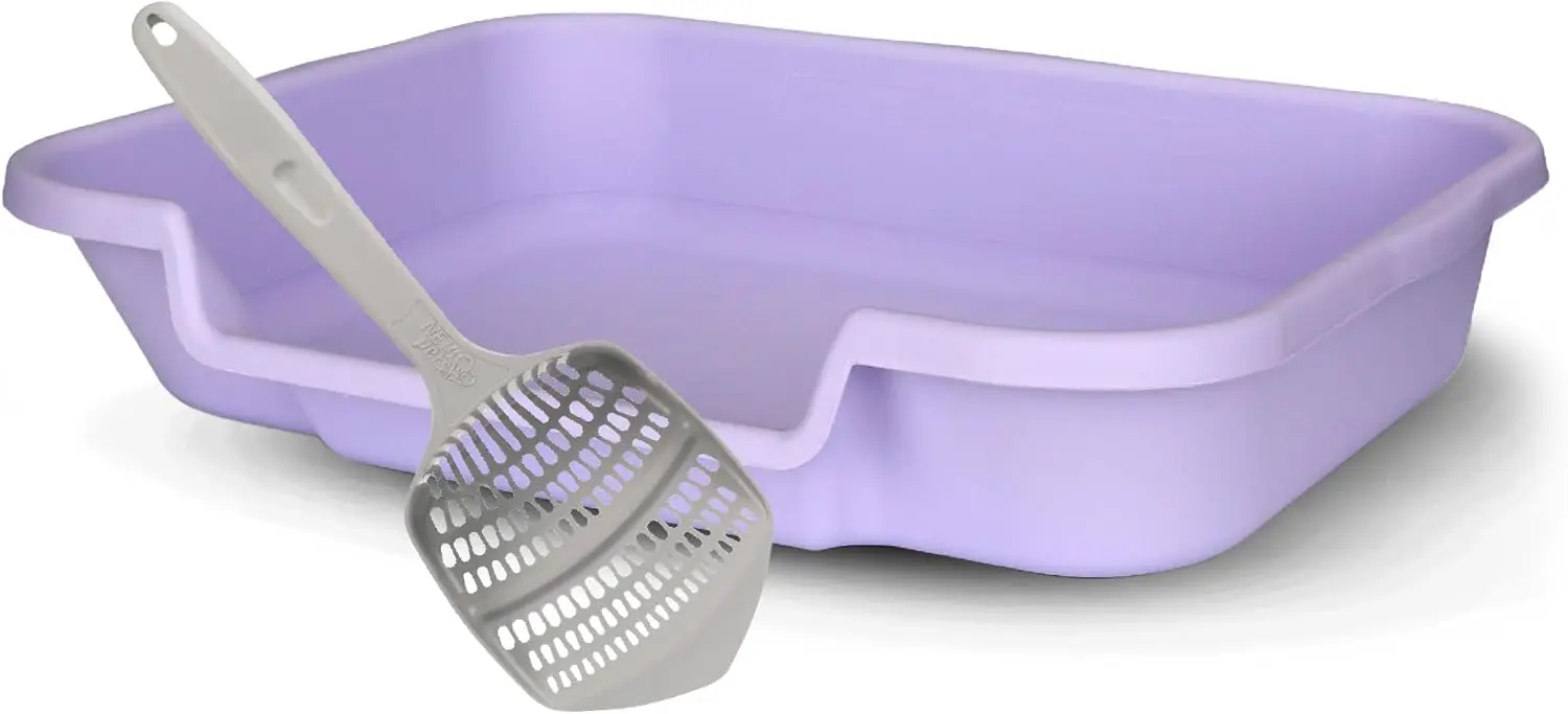 Senior Cat Litter Box 1 Pack, Large Storybook Lavender Low Entrance Kitty Litter Box, Sized for Cats Comfort, Perfect f
Senior Cat Litter Box 1 Pack, Large Storybook Lavender Low Entrance Kitty Litter Box, Sized for Cats Comfort, Perfect f