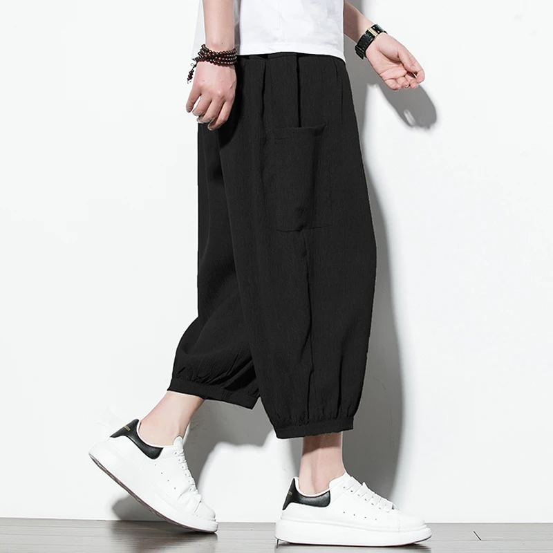 Summer and Autumn Simple Thin Style Hanging Casual Loose Sports Harem Pants Ice Silk Wide Leg Pants for Men
Summer and Autumn Simple Thin Style Hanging Casual Loose Sports Harem Pants Ice Silk Wide Leg Pants for Men