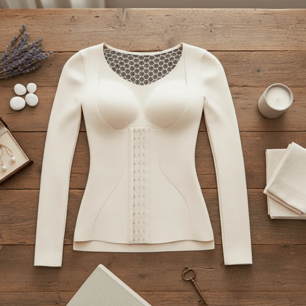 Slimming Thermal Shapewear Body Shapers Long Sleeves Tummy Control Top Velvet Belly Contracting Winter Warm Top Ladies
Slimming Thermal Shapewear Body Shapers Long Sleeves Tummy Control Top Velvet Belly Contracting Winter Warm Top Ladies