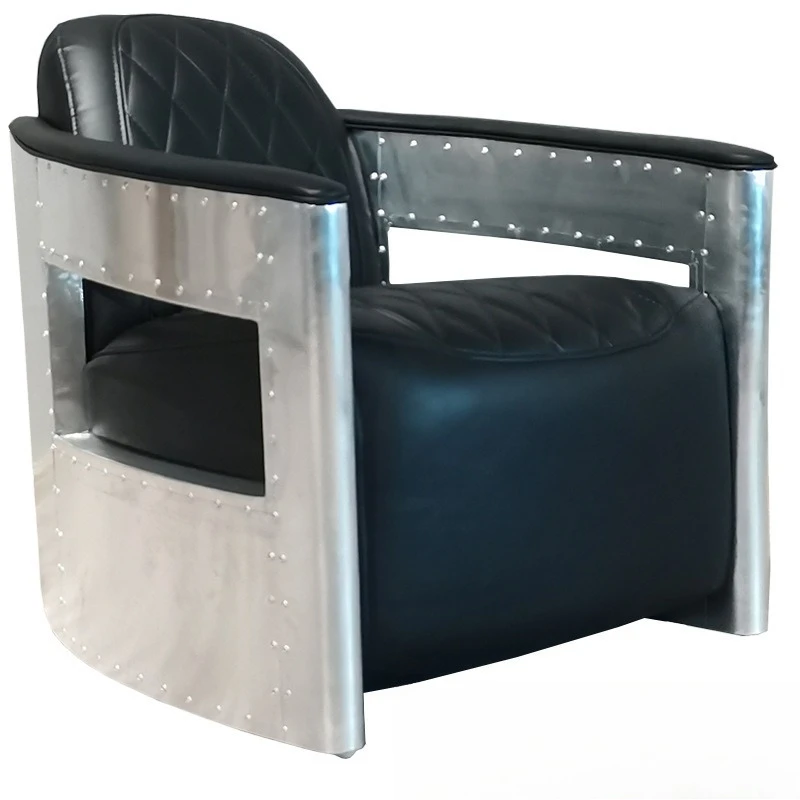 Industrial style aluminum leather rivet designer creative bar cafe sofa
Industrial style aluminum leather rivet designer creative bar cafe sofa
