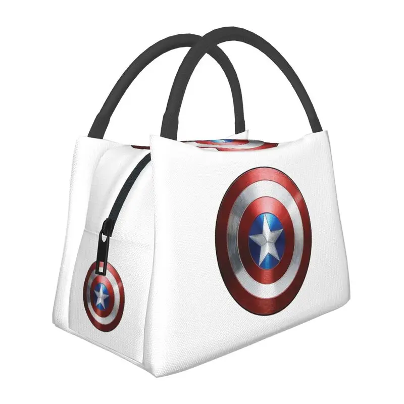 Captain America Comics Insulated Lunch Bags for School Office Superhero Portable Thermal Cooler Lunch Box Women
Captain America Comics Insulated Lunch Bags for School Office Superhero Portable Thermal Cooler Lunch Box Women