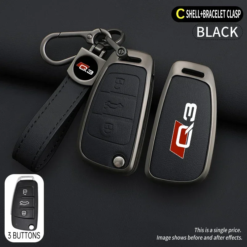 Zinc Alloy Car Key Case Cover Shell Holder Protector For Audi Q3 8U F3 RSQ3 Sportback 2013 2019 2021 Sline Keychain Accessories
Zinc Alloy Car Key Case Cover Shell Holder Protector For Audi Q3 8U F3 RSQ3 Sportback 2013 2019 2021 Sline Keychain Accessories