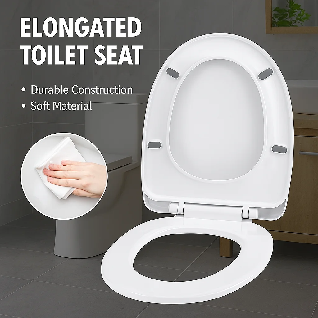 Toilet seat.Bright White Finish Toilet Seat & Lid – Sleek Form, Quick Mount, Hassle-Free Setup
Toilet seat.Bright White Finish Toilet Seat & Lid – Sleek Form, Quick Mount, Hassle-Free Setup