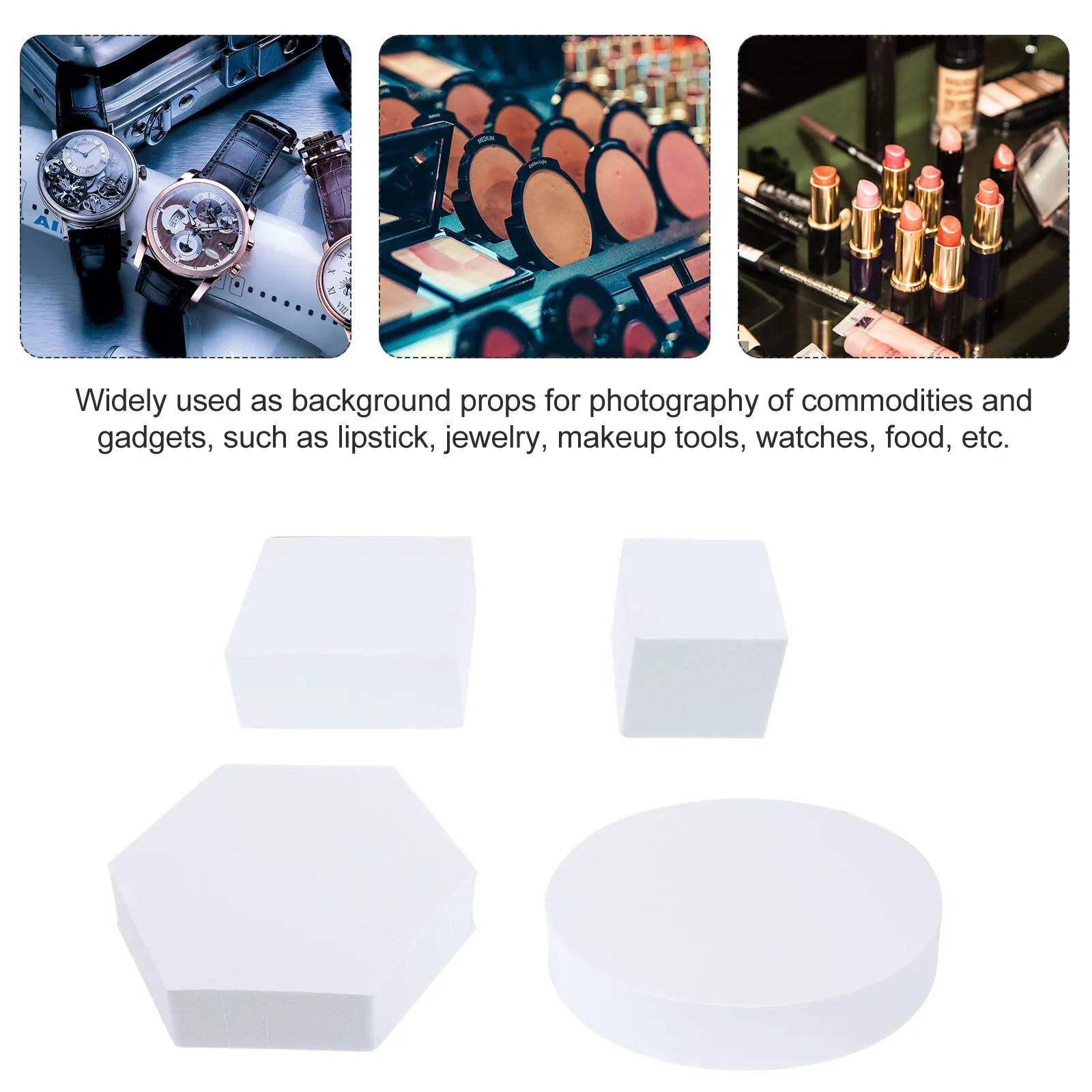 4Pcs Photo Props Geometric Cube Photography Background Lightweight Durable Foam Decorative Cube Adornments for Cosmetics Jewelry 
4Pcs Photo Props Geometric Cube Photography Background Lightweight Durable Foam Decorative Cube Adornments for Cosmetics Jewelry